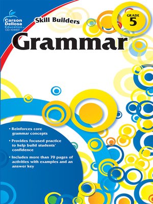 cover image of Grammar, Grade 5